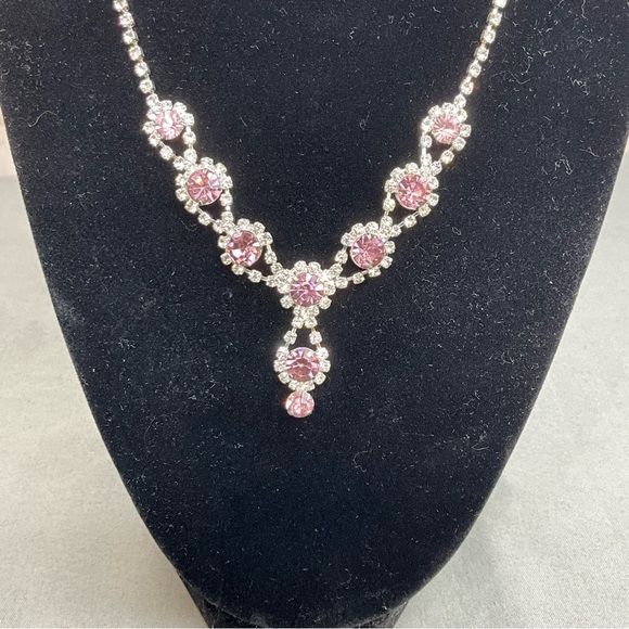 Prom/Special Occasion Necklace and Earrings, Light Purple - Picture 6 of 14